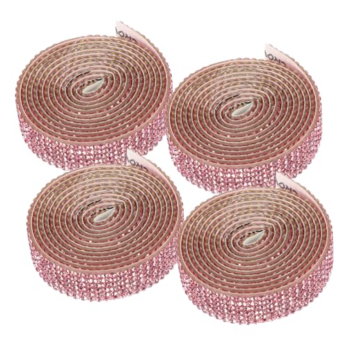 Homoyoyo 4 Rollen Strass Applikationen zum Aufbügeln für Brautgürtel DIY Dekorative Hochzeitskleid Patches mit Reihigem Pinkem Kristallband Selbstklebend Vielseitig für Kleidung und Homoyoyo 4 Rollen Strass Applikationen zum Aufbügeln für Brautgürtel DIY Dekorative Hochzeitskleid Patches mit Reihigem Pinkem Kristallband Selbstklebend Vielseitig für Kleidung und von Homoyoyo