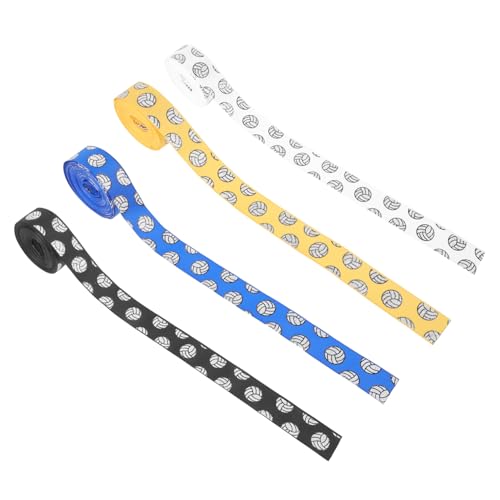 Homoyoyo 4 Rollen Volleyball Geschenkband Yards Bunte Geschenkverpackungsbänder für DIY Basteln Haar und Blumen Dekoration Sportmotiv Geschenkverpackung Homoyoyo 4 Rollen Volleyball Geschenkband Yards Bunte Geschenkverpackungsbänder für DIY Basteln Haar und Blumen Dekoration Sportmotiv Geschenkverpackung von Homoyoyo