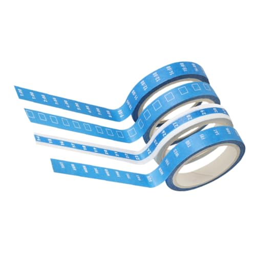 Homoyoyo 4 Rollen Washi Tape Set für Zeitmanagement Dekoratives Klebeband für Journaling Scrapbooking und Diy Projekte Beschreibbare Oberfläche Einfach zu Verwenden Vielseitig Einsetzbar von Homoyoyo