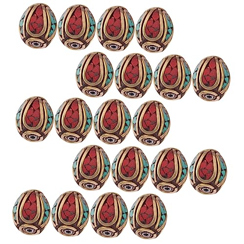 Homoyoyo 4 Sätze Buddha Spacer Perlen Nepal Stil Diy Schmuckperlen Messing Mit Türkis Einlage Geeignet Für Armbänder Und Bastelprojekte 20 Stück * 4 Homoyoyo 4 Sätze Buddha Spacer Perlen Nepal Stil Diy Schmuckperlen Messing Mit Türkis Einlage Geeignet Für Armbänder Und Bastelprojekte 20 Stück * 4 von Homoyoyo