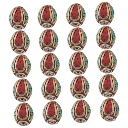 Homoyoyo 4 Sätze Buddhistische Spacer Perlen Handgemachte Tibetische Style Buddha Perlen Mit Loch Für Schmuckherstellung Für Armbänder Und Leicht Und 20 Stück * 4 Homoyoyo 4 Sätze Buddhistische Spacer Perlen Handgemachte Tibetische Style Buddha Perlen Mit Loch Für Schmuckherstellung Für Armbänder Und Leicht Und 20 Stück * 4 von Homoyoyo