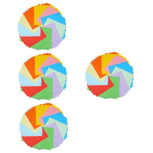 Homoyoyo 4 Sätze Origami Papiere Pastellfarben Für Erwachsene Diy Bastelset Für Projekte Für Origami Und Kunsthandwerk 100 Blätter * 4 von Homoyoyo