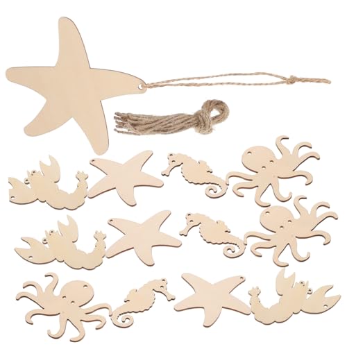Homoyoyo 4 Sätze Unbehandelte Holzscheiben Meerestiere Basteln Holzfiguren DIY Holzverzierungen für Kreative Handarbeit mit Stk pro Natürlichem Material für Teens Homoyoyo 4 Sätze Unbehandelte Holzscheiben Meerestiere Basteln Holzfiguren DIY Holzverzierungen für Kreative Handarbeit mit Stk pro Natürlichem Material für Teens von Homoyoyo