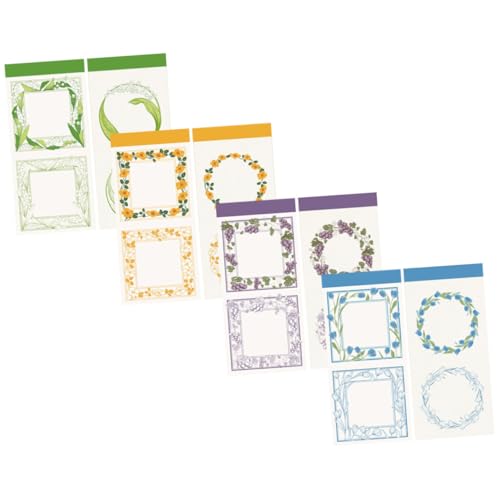 Homoyoyo 4 Sätze Vintage Pflanzen Motivpapier Scrapbook Dekorpapier für DIY Handarbeit Album Papier Bastelmaterial Vielseitig Farbig für Journal Grußkarte von Homoyoyo