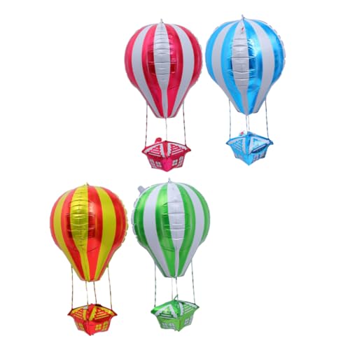 Homoyoyo 4 Stk. Teiliges Party Ballon Heißluftballon Folienballons in Rot Blau Gold Grün Langlebige Aluminiumfolie Luftdicht Kinderfreundliche Geburtstagsdeko für Jubiläen und Homoyoyo 4 Stk. Teiliges Party Ballon Heißluftballon Folienballons in Rot Blau Gold Grün Langlebige Aluminiumfolie Luftdicht Kinderfreundliche Geburtstagsdeko für Jubiläen und von Homoyoyo