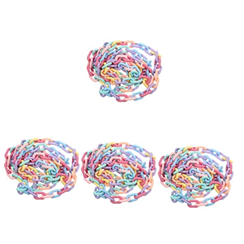 Homoyoyo 4 Stück Acryl Halsketten Basteln Schmuckherstellung Geldbörsenkette Taschenkette Riemen Ketten Schlüsselbänder Geldbörsen Dekorative Kette DIY Armbandkette DIY von Homoyoyo