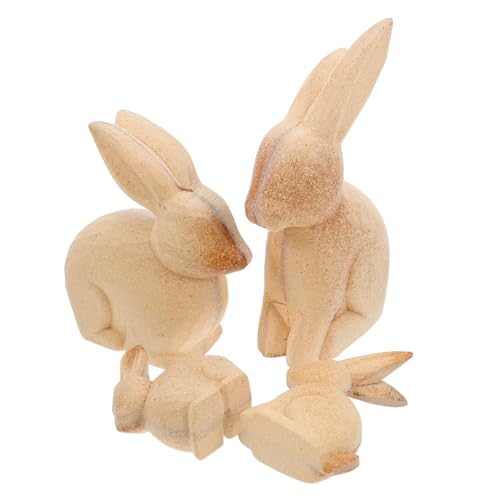 Homoyoyo 4 Stück Bemalten Hölzerne Ornamente Kaninchen-cupcake-topper Kaninchenfigur Lieferungen Für Den Ostertag Unfertige Hasenfigur Osterhasenstatue Tierfigur Zu Ostern Khaki Holz Homoyoyo 4 Stück Bemalten Hölzerne Ornamente Kaninchen-cupcake-topper Kaninchenfigur Lieferungen Für Den Ostertag Unfertige Hasenfigur Osterhasenstatue Tierfigur Zu Ostern Khaki Holz von Homoyoyo