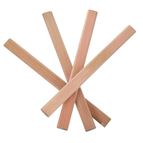 Homoyoyo 4 Stück Bleistift für die Holzbearbeitung Zimmermannsbleistifte mit tiefem Loch Tischlerstifte Graphit Zimmermannsbleistifte, Großpackung Bleistifte für die Holzbearbeitung von Homoyoyo
