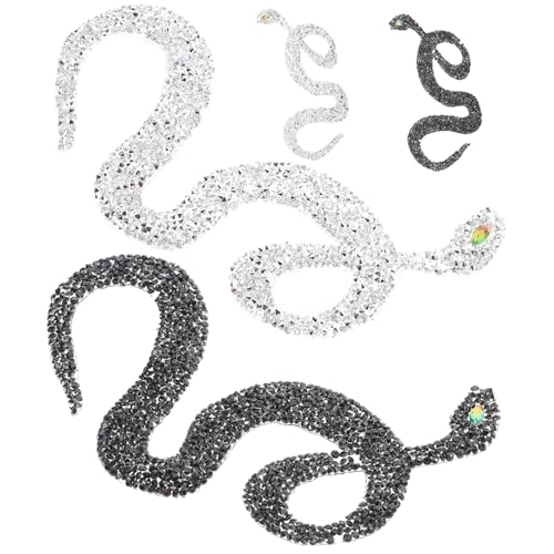 Homoyoyo 4 Stück Bling Schlangen Patch Teiliges mit Strasssteinen zum Aufbügeln und Nähen DIY Applikationen für Kleidung Mäntel Schuhe und Hüte Dekorative Reparatur und Modedesign Homoyoyo 4 Stück Bling Schlangen Patch Teiliges mit Strasssteinen zum Aufbügeln und Nähen DIY Applikationen für Kleidung Mäntel Schuhe und Hüte Dekorative Reparatur und Modedesign von Homoyoyo