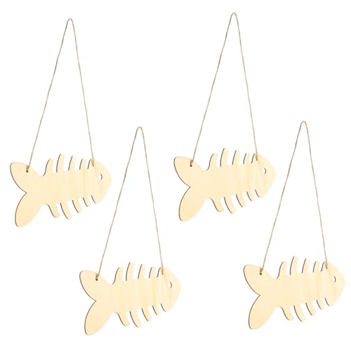 Homoyoyo 4 Stück DIY Holzscheiben für Kreative Wanddekoration Leere Fischförmige Holzanhänger zum Bemalen Bastelspielzeug für Kunstprojekte Homoyoyo 4 Stück DIY Holzscheiben für Kreative Wanddekoration Leere Fischförmige Holzanhänger zum Bemalen Bastelspielzeug für Kunstprojekte von Homoyoyo