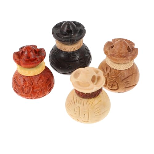 Homoyoyo 4 Stück Feine Geschnitzte Geldbeutel Anhänger aus Holz für DIY Schmuckherstellung Armband Halskette Schlüsselanhänger Kreative Charms Homoyoyo 4 Stück Feine Geschnitzte Geldbeutel Anhänger aus Holz für DIY Schmuckherstellung Armband Halskette Schlüsselanhänger Kreative Charms von Homoyoyo