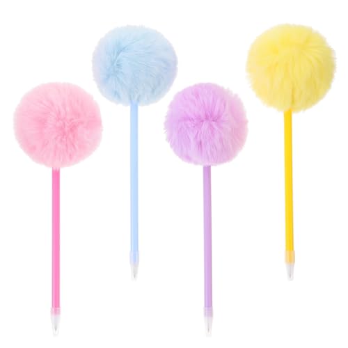 Homoyoyo 4 Stück Flauschige Kugelschreiber mit Pompon Topper Weiche Schreibstifte für Büro Schule und Kreative Notizen Ergonomisch und Glatt Schreibend Farbenfrohe Geschenkidee Homoyoyo 4 Stück Flauschige Kugelschreiber mit Pompon Topper Weiche Schreibstifte für Büro Schule und Kreative Notizen Ergonomisch und Glatt Schreibend Farbenfrohe Geschenkidee von Homoyoyo