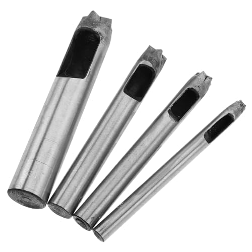 Homoyoyo 4 Stück Gürtelstanzwerkzeug Locher Für Gürtelleder Einzellocher Locher Für Stoff Lederloch -schlag Stoff Locher Lederloch Puncher Schlitzlocher Locher Zum Basteln Stahl Silver Homoyoyo 4 Stück Gürtelstanzwerkzeug Locher Für Gürtelleder Einzellocher Locher Für Stoff Lederloch -schlag Stoff Locher Lederloch Puncher Schlitzlocher Locher Zum Basteln Stahl Silver von Homoyoyo