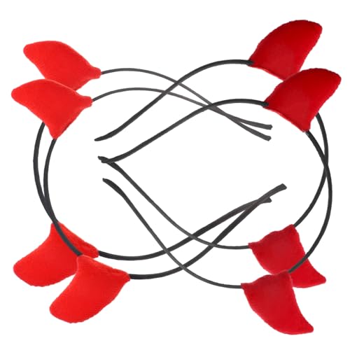 Homoyoyo 4 Stück Halloween Teufelshörner Haarreif Teiliges Leichtes Kopfschmuck Zubehör in Rot und Bequemes Stirnband für Damen und Herren für Halloween Kostüm und Party Atmosphäre Homoyoyo 4 Stück Halloween Teufelshörner Haarreif Teiliges Leichtes Kopfschmuck Zubehör in Rot und Bequemes Stirnband für Damen und Herren für Halloween Kostüm und Party Atmosphäre von Homoyoyo