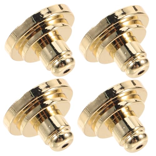 Homoyoyo 4 Stück Hochwertige Ohrstecker-verschlüsse aus Messing mit Robustem Vergoldungsschutz Earring Backs für Schwere Ohrstecker Stabiler Halt gegen Schlupfohren Einfaches Anbringen für Homoyoyo 4 Stück Hochwertige Ohrstecker-verschlüsse aus Messing mit Robustem Vergoldungsschutz Earring Backs für Schwere Ohrstecker Stabiler Halt gegen Schlupfohren Einfaches Anbringen für von Homoyoyo