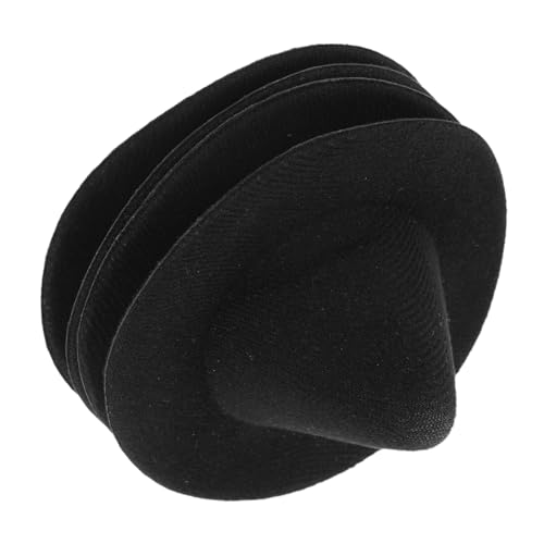 Homoyoyo 4 Stück Kleine Halloween Hexenhüte Schwarz Wiederverwendbare DIY Dekoration für Flaschenverschluss Puppenhaus Kuchenaufsatz Halloween Party Zubehör von Homoyoyo