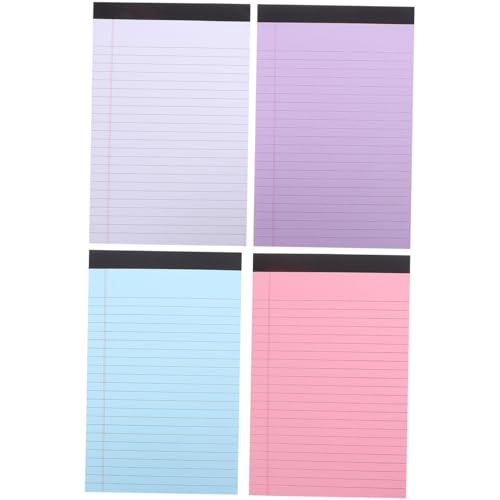 Homoyoyo 4 Stück Kleine Legal Pads Farbiges Notizpapier Liniertes Schreibblock mit Einfacher Seitenentfernung für To Do Listen Memo Büro und Zuhause Homoyoyo 4 Stück Kleine Legal Pads Farbiges Notizpapier Liniertes Schreibblock mit Einfacher Seitenentfernung für To Do Listen Memo Büro und Zuhause von Homoyoyo