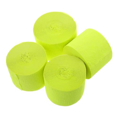 Homoyoyo 4 Stück Krepppapier Bunt Farbenfrohe Party dekoration mit Fluoreszierendem Gelb Vielseitig für Geburtstag Hochzeit Kindergarten DIY Basteln Einzigartig Strukturierte Kreppbänder Homoyoyo 4 Stück Krepppapier Bunt Farbenfrohe Party dekoration mit Fluoreszierendem Gelb Vielseitig für Geburtstag Hochzeit Kindergarten DIY Basteln Einzigartig Strukturierte Kreppbänder von Homoyoyo