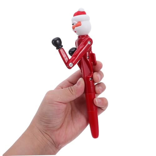 Homoyoyo 4 Stück Lustige Weihnachts-kugelschreiber mit Santa-Design Interaktives und Glatte Schreibqualität Niedliche Weihnachts-stifte als Partygeschenke für Schule und Büro von Homoyoyo