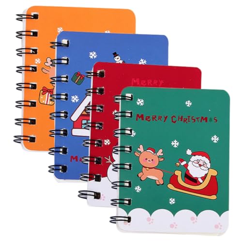 Homoyoyo 4 Stück Mini Spiral Notizbücher Buntes Weihnachts Memo Notepad Augenschonendes Papier Tragbare Kleine Spiral Notizblöcke für Schule Büro Kreative Notizen und Geschenkideen Homoyoyo 4 Stück Mini Spiral Notizbücher Buntes Weihnachts Memo Notepad Augenschonendes Papier Tragbare Kleine Spiral Notizblöcke für Schule Büro Kreative Notizen und Geschenkideen von Homoyoyo