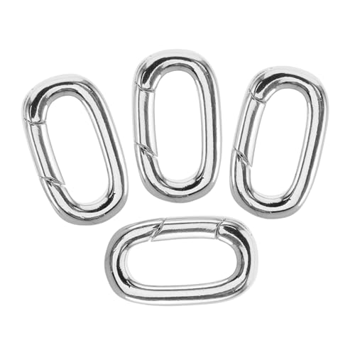 Homoyoyo 4 Stück Ovaler Schmuckverschluss Teiliges Vergoldet Robuster Federring Verschluss für Halsketten und Armbänder Vielseitiges DIY Zubehör für Schmuckherstellung und Reparatur Homoyoyo 4 Stück Ovaler Schmuckverschluss Teiliges Vergoldet Robuster Federring Verschluss für Halsketten und Armbänder Vielseitiges DIY Zubehör für Schmuckherstellung und Reparatur von Homoyoyo
