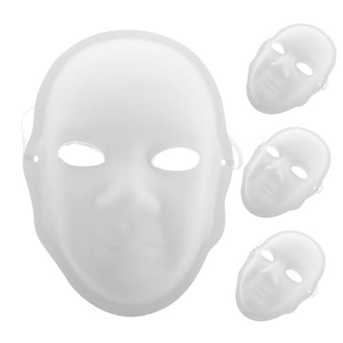 Homoyoyo 4 Stück Peking -opernmaske Masken Zum Bemalen Für Diy-farbmasken Traditionelle Chinesische Masken Färben Für Party Zubehör Für Rollenspiele Weiß Papier von Homoyoyo