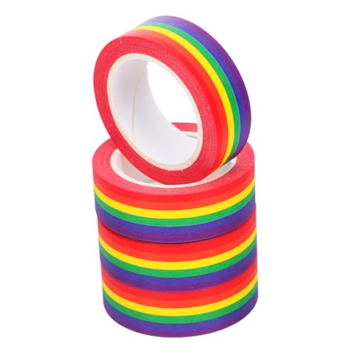 Homoyoyo 4 Stück Pride-flaggen-klebeband: 15 Mm X 10 M Dekorative Washi-klebebänder Für Lgbtq+-bastelarbeiten, Kartenherstellung Und Partygeschenke – Geschlechtergerechter Kunstbedarf Für von Homoyoyo