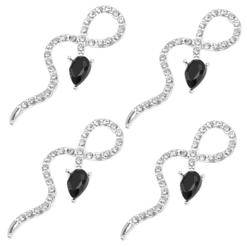 Homoyoyo 4 Stück Schlangen Nagelschmuck Einzigartige Nail Art Charms aus Legierung für Kreative Maniküre für Natürliche und Kunstnägel Einfach Anzuwenden Homoyoyo 4 Stück Schlangen Nagelschmuck Einzigartige Nail Art Charms aus Legierung für Kreative Maniküre für Natürliche und Kunstnägel Einfach Anzuwenden von Homoyoyo