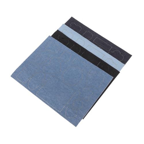 Homoyoyo 4 Stück Selbstklebende Jeans Flicken in Hellblau Blau Dunkelblau und Schwarz Unsichtbare Starke Reparatur für Löcher an Jeans Jacken und Mänteln Einfache Vielseitige von Homoyoyo