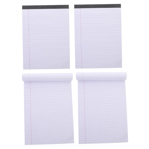 Homoyoyo 4 Stück Take Paper Notizblock Tragbarer Notizblock Schreibpapier Stenoblöcke Linierte Papierblöcke Notizblöcke Schreibblöcke Arbeitsnotizbuch Kleine Schlichte Dicke Notizbücher von Homoyoyo