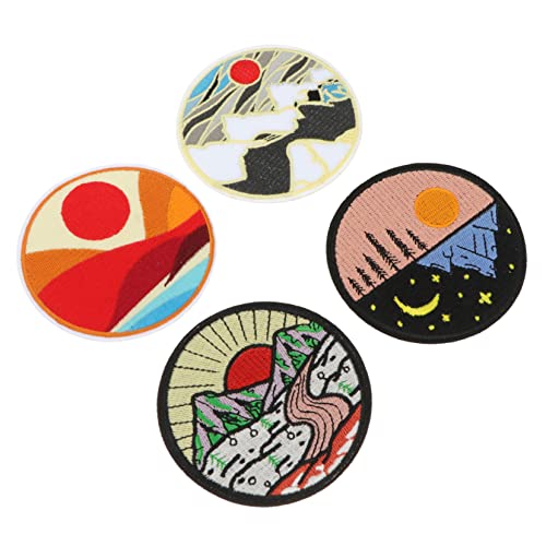 Homoyoyo 4 Stück Teiliges Bestickte Aufbügelflicken Weichem Langlebige Bunte Applikationen zum Reparieren und Verzieren von Kleidung Taschen Einfache Anwendung Weiße Patches Homoyoyo 4 Stück Teiliges Bestickte Aufbügelflicken Weichem Langlebige Bunte Applikationen zum Reparieren und Verzieren von Kleidung Taschen Einfache Anwendung Weiße Patches von Homoyoyo