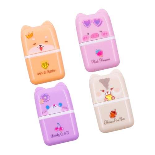 Homoyoyo 4 Stück Teiliges Cartoon Tier Radiergummis für Schüler Bunte Verschleißfeste mit Lustigen Motiven als Schulbedarf und Geschenk für Mädchen und Jungen Homoyoyo 4 Stück Teiliges Cartoon Tier Radiergummis für Schüler Bunte Verschleißfeste mit Lustigen Motiven als Schulbedarf und Geschenk für Mädchen und Jungen von Homoyoyo