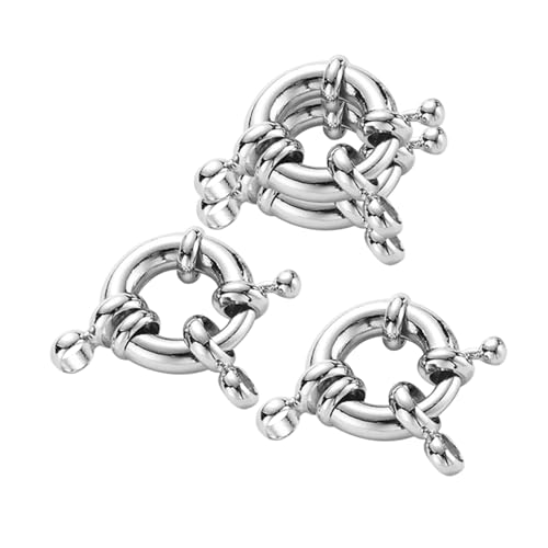 Homoyoyo 4 Stück Teiliges Federringe aus Kupfer für Schmuckherstellung Rundverschluss mit Lochdurchmesser Sichere Verschlüsse für DIY Halsketten und Armbänder Langlebige Schmuckverbinder Homoyoyo 4 Stück Teiliges Federringe aus Kupfer für Schmuckherstellung Rundverschluss mit Lochdurchmesser Sichere Verschlüsse für DIY Halsketten und Armbänder Langlebige Schmuckverbinder von Homoyoyo