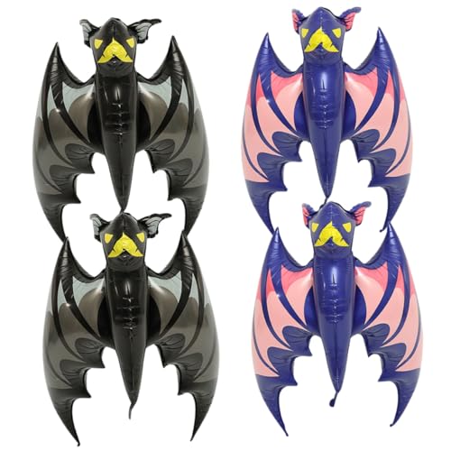 Homoyoyo 4 Stück Teiliges Halloween Aluminium Folienballon Fledermaus Langlebige Große Metallische Luftballons für Innen und Außenbereich Gruselige Partydeko für Events Homoyoyo 4 Stück Teiliges Halloween Aluminium Folienballon Fledermaus Langlebige Große Metallische Luftballons für Innen und Außenbereich Gruselige Partydeko für Events von Homoyoyo