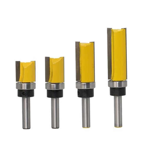 Homoyoyo 4 Stück Teiliges Holzfräser Fräskopf Trimmfräser Oberfräse Holzverarbeitung Präzise Nut und Kantenbearbeitung für MDF Spanplatte und Sperrholz Homoyoyo 4 Stück Teiliges Holzfräser Fräskopf Trimmfräser Oberfräse Holzverarbeitung Präzise Nut und Kantenbearbeitung für MDF Spanplatte und Sperrholz von Homoyoyo