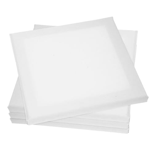Homoyoyo 4 Stück Teiliges Leinwand aus Leinen Canvas Panel für Acryl Öl und Gouache Robustes Zeichenbrett für Künstler und Diy Malkunst von Homoyoyo