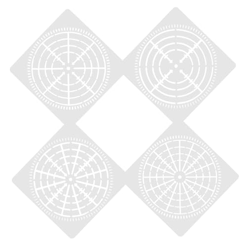 Homoyoyo 4 Stück Teiliges Mandala Schablonen Mittlere mit Segmenten Wiederverwendbare DIY Wandtattoo Schablonen für Kreative Wandgestaltung und Dekorative Bastelprojekte Homoyoyo 4 Stück Teiliges Mandala Schablonen Mittlere mit Segmenten Wiederverwendbare DIY Wandtattoo Schablonen für Kreative Wandgestaltung und Dekorative Bastelprojekte von Homoyoyo