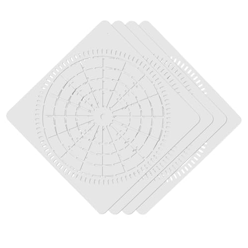 Homoyoyo 4 Stück Teiliges Mandala Schablonen Wiederverwendbare Wandmalerei Vorlagen für DIY Projekte Geeignet für Mehr für Kreative Bastelideen von Homoyoyo