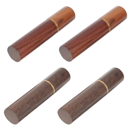 Homoyoyo 4 Stück Teiliges Nähzubehör Praktische Nadelaufbewahrung Holz für Handnähnadeln Nähbedarf Nähkasten für DIY Projekte für Zuhause und Unterwegs von Homoyoyo