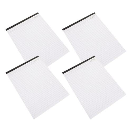 Homoyoyo 4 Stück Teiliges Notizblock Abreißbare Memo Pads aus Hochwertigem Papier Sicher und Vielseitig für Meeting notizen Wochen Monatsplanung Handschriftliche Aufzeichnungen Weiß Homoyoyo 4 Stück Teiliges Notizblock Abreißbare Memo Pads aus Hochwertigem Papier Sicher und Vielseitig für Meeting notizen Wochen Monatsplanung Handschriftliche Aufzeichnungen Weiß von Homoyoyo