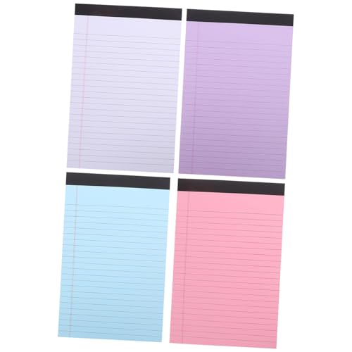 Homoyoyo 4 Stück Teiliges Notizblock Farbig Liniert mit Perforierten Blättern Abreißbares Schreibheft für Schule Büro To do listen Memo Pads Minimalistisches Design Praktische Homoyoyo 4 Stück Teiliges Notizblock Farbig Liniert mit Perforierten Blättern Abreißbares Schreibheft für Schule Büro To do listen Memo Pads Minimalistisches Design Praktische von Homoyoyo