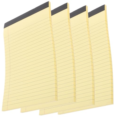 Homoyoyo 4 Stück Teiliges Notizblock mit Linierten Blättern Abreißbare Schreibblöcke für Schule und Büro Kompakte Memo Pads mit Horizontaler Linienführung für Ordentliche Notizen und Homoyoyo 4 Stück Teiliges Notizblock mit Linierten Blättern Abreißbare Schreibblöcke für Schule und Büro Kompakte Memo Pads mit Horizontaler Linienführung für Ordentliche Notizen und von Homoyoyo