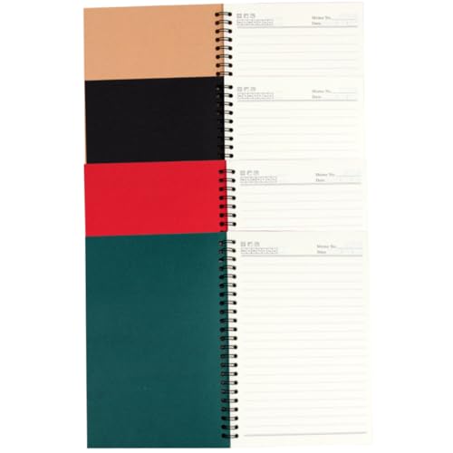 Homoyoyo 4 Stück Teiliges Notizbuch Spiralbindung Vintage Kraftpapier Liniert Tragbares Schreibheft für Büro Schule Reise Kreatives Planen und Notieren Homoyoyo 4 Stück Teiliges Notizbuch Spiralbindung Vintage Kraftpapier Liniert Tragbares Schreibheft für Büro Schule Reise Kreatives Planen und Notieren von Homoyoyo