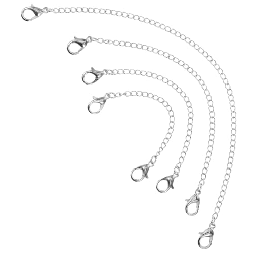 Homoyoyo 4 Stück Teiliges Schmuckverlängerungsset mit Doppel Karabinerhaken Langlebige Gliederverlängerungsketten für Halsketten Armbänder und Schmuck DIY Korrosionsbeständig und Homoyoyo 4 Stück Teiliges Schmuckverlängerungsset mit Doppel Karabinerhaken Langlebige Gliederverlängerungsketten für Halsketten Armbänder und Schmuck DIY Korrosionsbeständig und von Homoyoyo