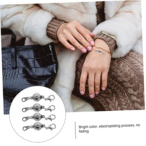 Homoyoyo 4 Stück Teiliges Schmuckverschluss aus Legierung Magnetischer Karabinerverschluss Langlebig Passend für Halsketten und Armbänder für DIY Schmuckherstellung und Einfache Handhabung Homoyoyo 4 Stück Teiliges Schmuckverschluss aus Legierung Magnetischer Karabinerverschluss Langlebig Passend für Halsketten und Armbänder für DIY Schmuckherstellung und Einfache Handhabung von Homoyoyo