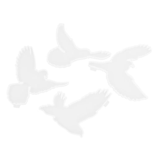 Homoyoyo 4 Stück Teiliges Silikon Vogel Gießform Set für DIY Wanddekoration Flexibles nicht Haftendes Design für Kreative Handwerksprojekte und Besondere an und Familie Homoyoyo 4 Stück Teiliges Silikon Vogel Gießform Set für DIY Wanddekoration Flexibles nicht Haftendes Design für Kreative Handwerksprojekte und Besondere an und Familie von Homoyoyo