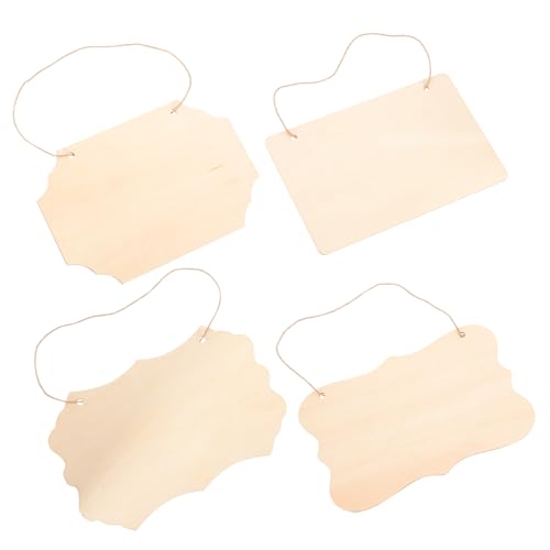 Homoyoyo 4 Stück Teiliges Unbehandelte Holzschilder zum Bemalen und Basteln DIY Holztafeln für Haustier Türschilder Glatte Holzplatten aus Robustem Material für Dekoration und Kreative Homoyoyo 4 Stück Teiliges Unbehandelte Holzschilder zum Bemalen und Basteln DIY Holztafeln für Haustier Türschilder Glatte Holzplatten aus Robustem Material für Dekoration und Kreative von Homoyoyo