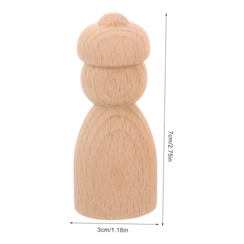 Homoyoyo 4 Stück Teiliges Unbemalte Holz Puppen zum Bemalen Naturbelassene Holzfiguren für DIY Basteln Kreative Glatte Holz Steckpuppen als Dekorative Tischdeko und Lernspielzeug Homoyoyo 4 Stück Teiliges Unbemalte Holz Puppen zum Bemalen Naturbelassene Holzfiguren für DIY Basteln Kreative Glatte Holz Steckpuppen als Dekorative Tischdeko und Lernspielzeug von Homoyoyo