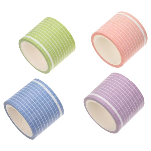 Homoyoyo 4 Stück Teiliges Washi Tape Kariert Leichtes DIY Klebeband für Scrapbooking Tagebuch Geschenkverpackung Handliche Klebebänder für Kreative Bastelprojekte Zufällige Zufällige Farbe Homoyoyo 4 Stück Teiliges Washi Tape Kariert Leichtes DIY Klebeband für Scrapbooking Tagebuch Geschenkverpackung Handliche Klebebänder für Kreative Bastelprojekte Zufällige Zufällige Farbe von Homoyoyo