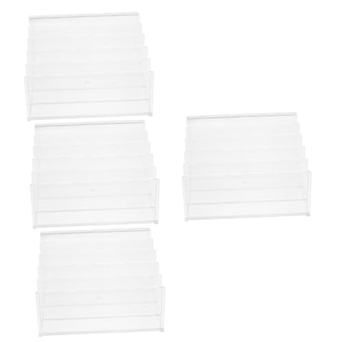Homoyoyo 4 Stück Transparente Buchstützen aus Acryl Dekorative Buchablage für Schreibtisch Büro und Bibliothek Stabiler Organizer für Bücher Dokumente und Zeitschriften für Zuhause Büro von Homoyoyo